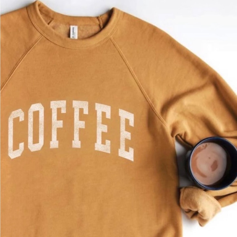Mustard “Coffee” crewneck